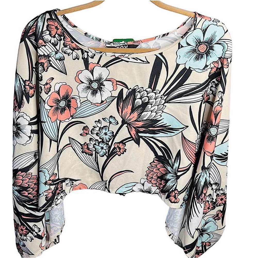 TOV Los Angeles Floral Kimono Top/Shrug Size 38/Small Nwt
